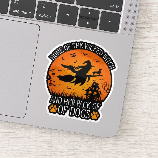 Sticker Accueil De La Sorcière Maléfique Et Son Pack De Ch (Détail)