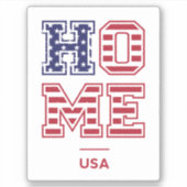 STICKER ACCUEIL ÉTATS-UNIS (Devant)