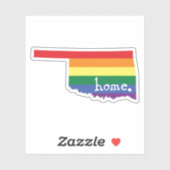 Sticker Accueil gay pride | Oklahoma (Feuille)