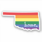 Sticker Accueil gay pride | Oklahoma (Devant)