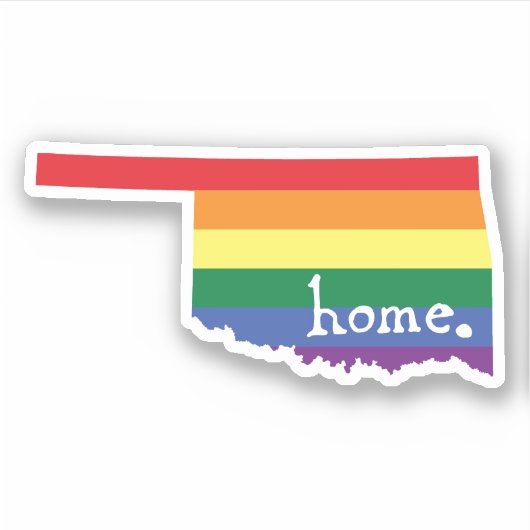 Sticker Accueil gay pride | Oklahoma (Devant)