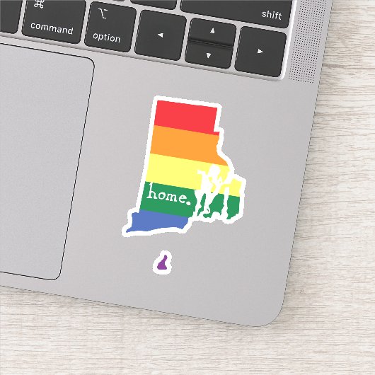 Sticker Accueil gay pride | Rhode Island (Détail)