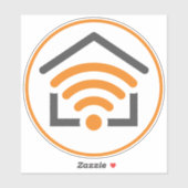 Sticker Accueil Wi-Fi (Feuille)