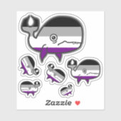 Sticker Ace Anxieux mais Fiers Baleine feuille (Feuille)