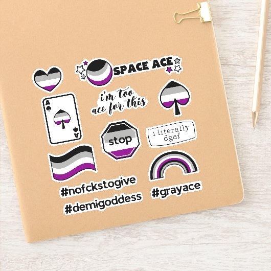 Sticker Ace Asexuel (Carnet)