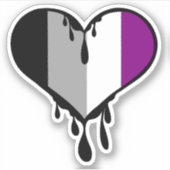 Sticker Ace Fierté Déchirer Coeur (Devant)