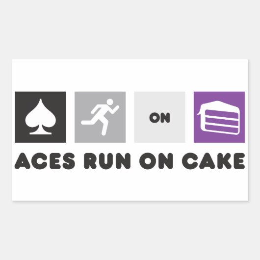 Sticker Aces Run on Cake (Devant)