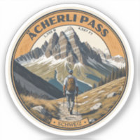 Acherli Pass col suisse sentier de randonnée cadea