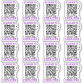 Sticker Acheter Le Catalogue Purple QR Code Petites entrep (Devant)