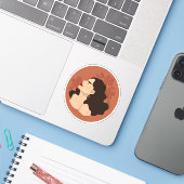 Sticker Acne Beaut positif (Ordinateur portable avec iPhone)