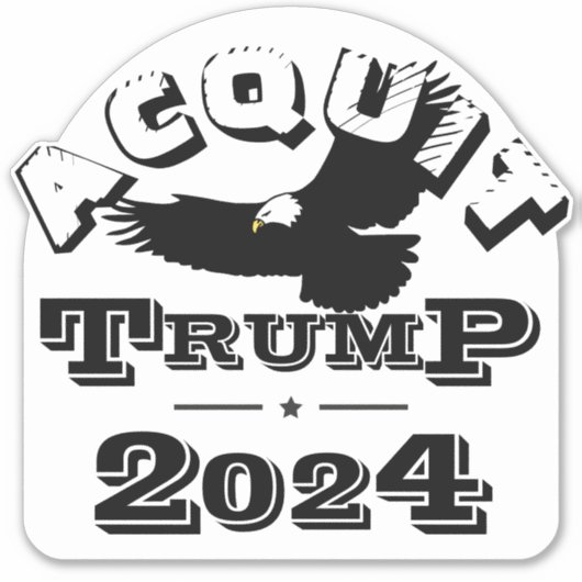 Sticker Acquitter TRUMP 2024 (Devant)