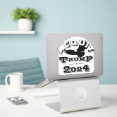 Sticker Acquitter TRUMP 2024 (Ordinateur portable sur le bureau)
