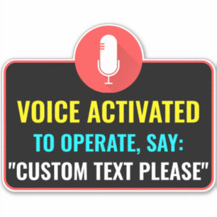 Sticker Activé Voix Personnalisé Pour Distributeur