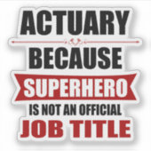 Sticker Actuary Superhero Novelty (Devant)