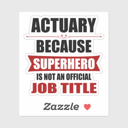 Sticker Actuary Superhero Novelty (Feuille)
