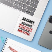 Sticker Actuary Superhero Novelty (Ordinateur portable avec iPhone)