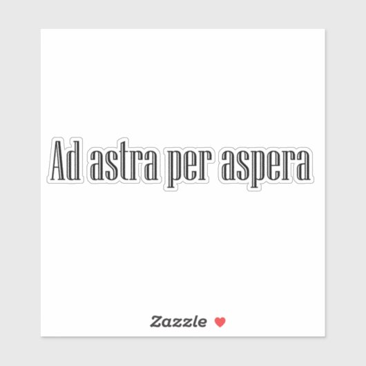 Sticker Ad astra per aspera (Feuille)