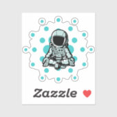 Sticker ADA Coin Kryptowährung commerce - Astronaut Cardan (Feuille)