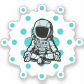 Sticker ADA Coin Kryptowährung commerce - Astronaut Cardan (Recto)