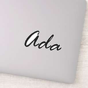 Sticker Ada name, pour Ada