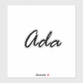Sticker Ada name, pour Ada (Feuille)