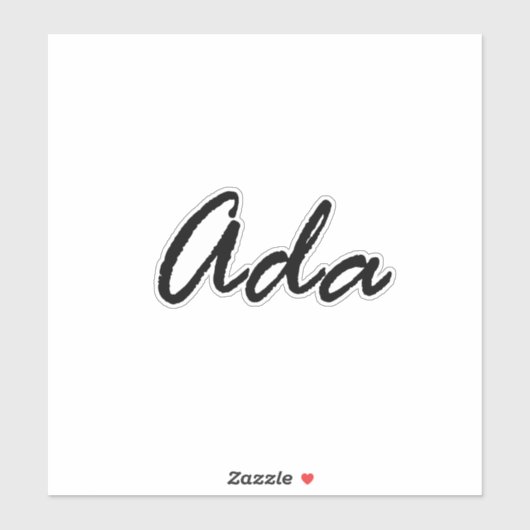 Sticker Ada name, pour Ada (Feuille)