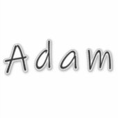 Sticker Adam nom, pour Adam (Devant)