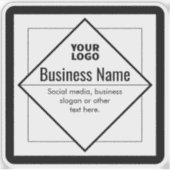 Sticker Add Your Logo Customizable Template (Devant)