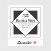 Sticker Add Your Logo Customizable Template (Feuille)