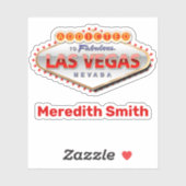 Sticker Addicé Au Fabuleux Las Vegas, NV (Feuille)