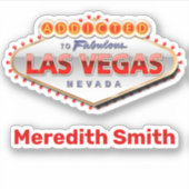 Sticker Addicé Au Fabuleux Las Vegas, NV (Devant)