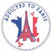 Sticker Addicité À Paris Tour Eiffel (Devant)