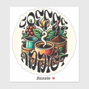 Sticker Addict au café