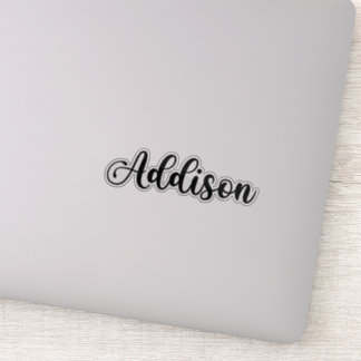 Sticker Addison Nom - Calligraphie manuscrite