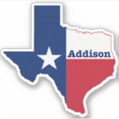 Sticker Addison Texas (Devant)