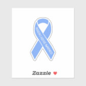 Sticker Addison's Disease Awareness Light Bleu Ruban (Feuille)