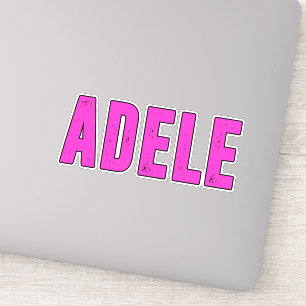 Sticker Adele nom, pour Adele