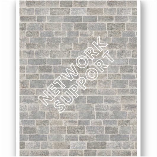 Sticker Adesivo Network Support (Devant)