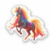 Sticker Adesivo Rainbow Horse (Recto)