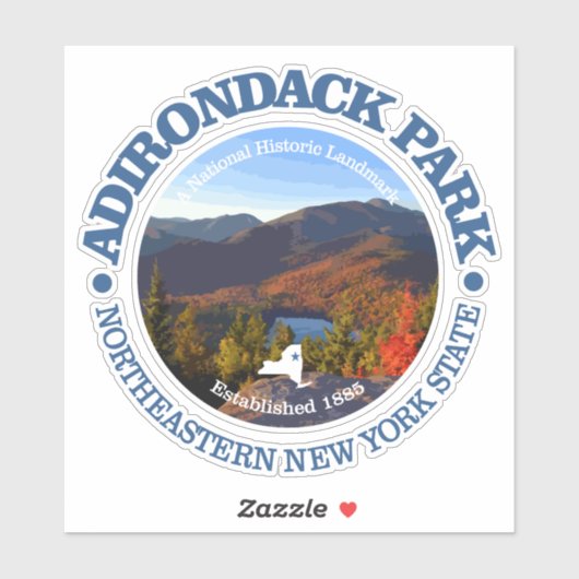 Sticker Adirondack Park (Feuille)