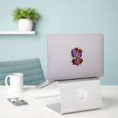 Sticker ADN de musique (Ordinateur portable sur le bureau)