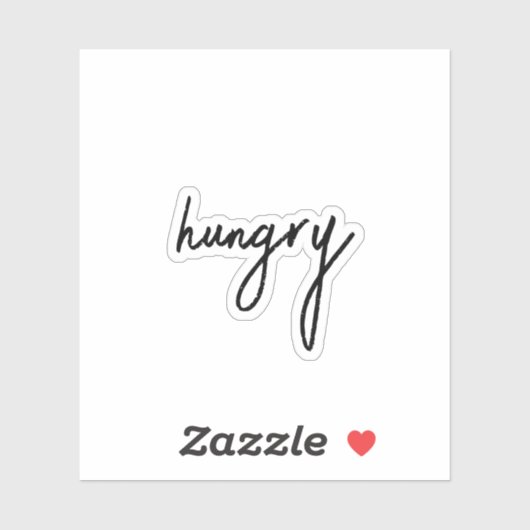 Sticker Ado affamé et esthétique (Feuille)