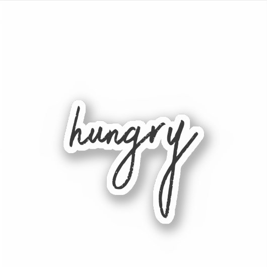 Sticker Ado affamé et esthétique (Devant)