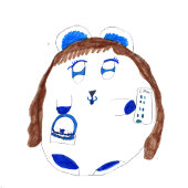 Sticker Ado de dessin animé Hamster Funny Ordinateur porta