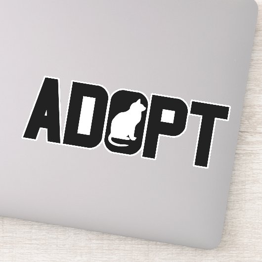 Sticker Adopter les animaux (Détail)