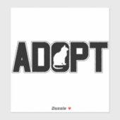 Sticker Adopter les animaux (Feuille)