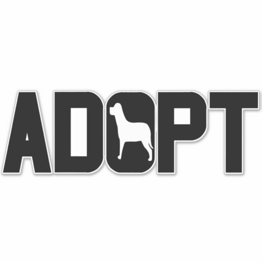 Sticker Adopter les animaux (Devant)