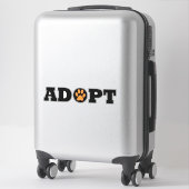 Sticker Adopter les animaux (Sur valise)