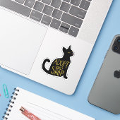 Sticker Adopter Ne pas acheter Secourt de chat Feral (Ordinateur portable avec iPhone)