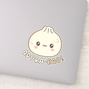 Sticker Adora-Bao Cute Kawaii Bao Louveur de jeu de mots